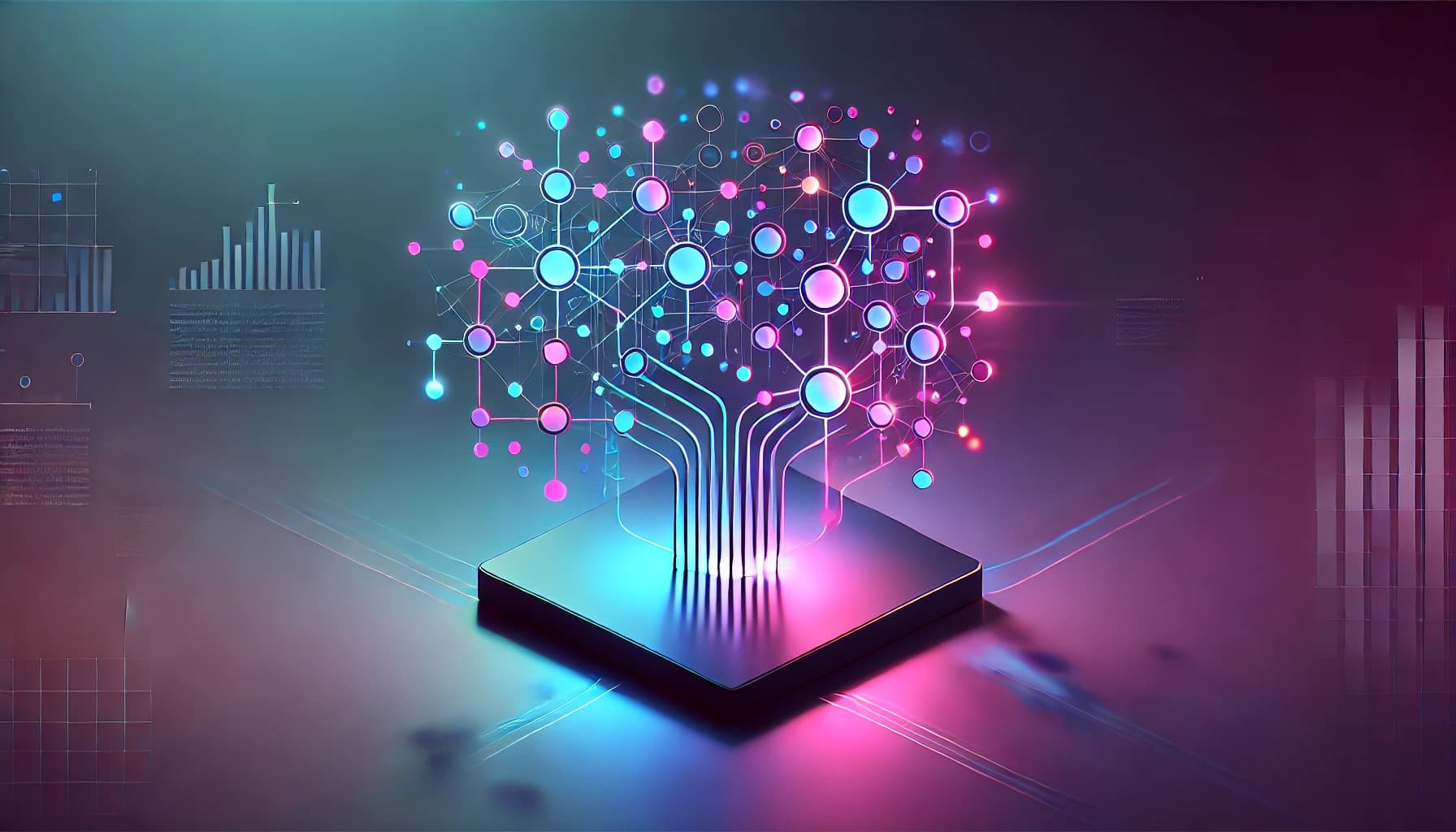 Illustration of Small Language Models illustrating their efficiency and applications in various industries.