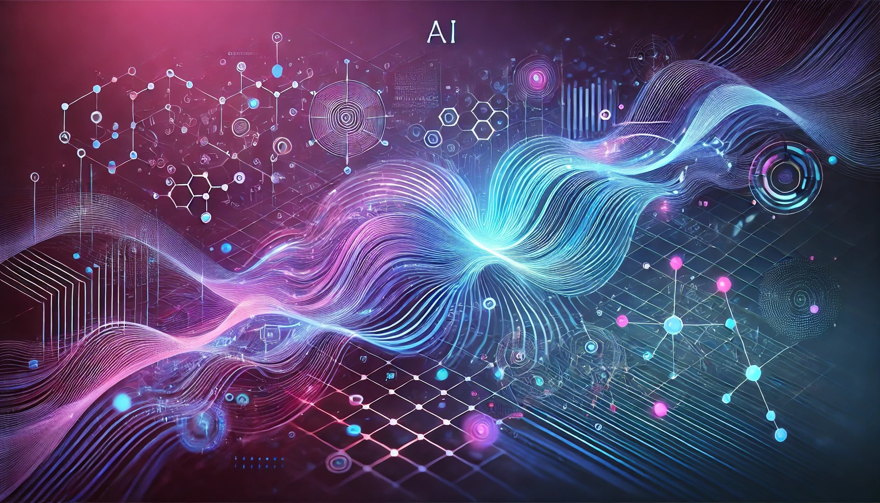 A futuristic representation of Generative AI technology